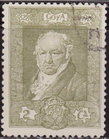 España 1930 501 Sello º Quinta de Goya en la Expo de Sevilla Retrato de Francisco de Goya por Vicente Lopez 2c Timbre Espagne Spain Spagna Espana Espanha Spanje Spanien Spanie Stamps Briefmarke Francobolli Timbre Postal Postzegel Selo Postal